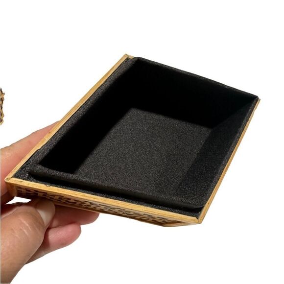 Vintage Chinese Rattan Nesting Boxes (2) - Picture 6 of 7